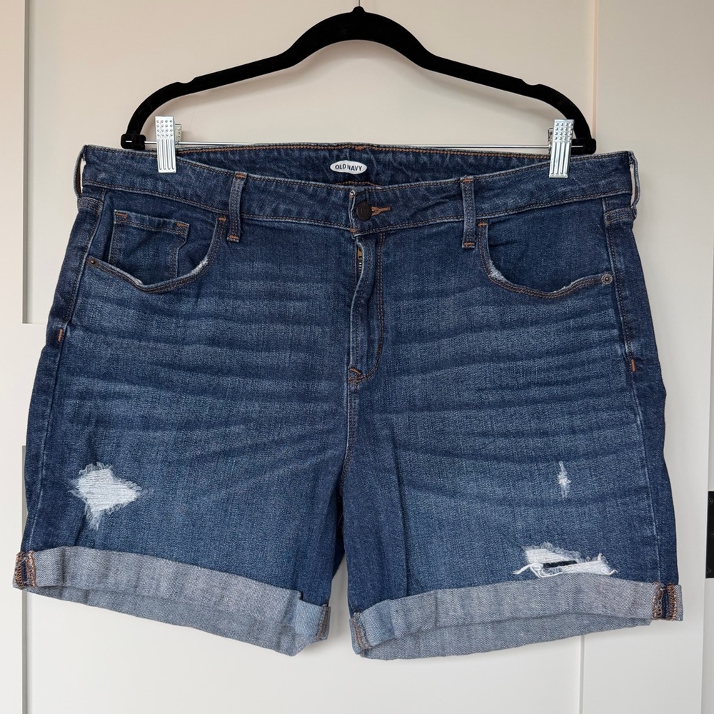 Dark Blue Jean Shorts